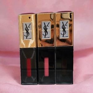 YSL Rouge Pur Couture Vernis A Levres Pop Water Limited Edition bundle